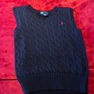 Polo vest in navy blue size 8/small.